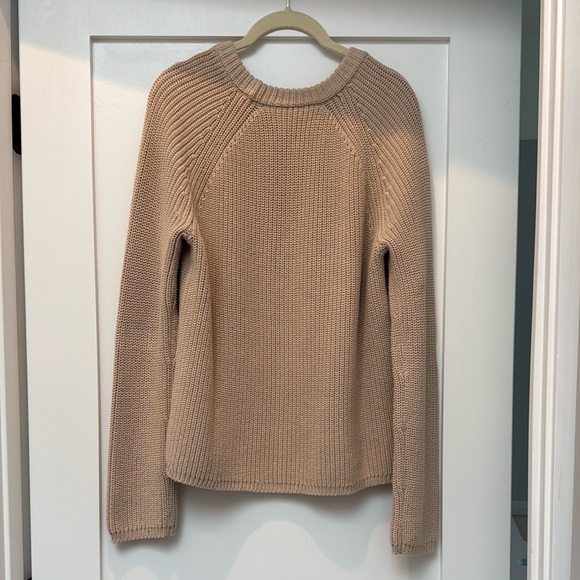 Jenni Kayne Cotton Fisherman Sweater in Oatmeal - Picture 2 of 3